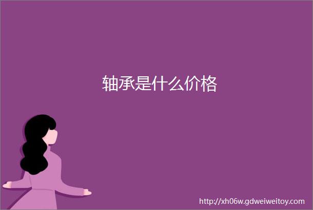 轴承是什么价格